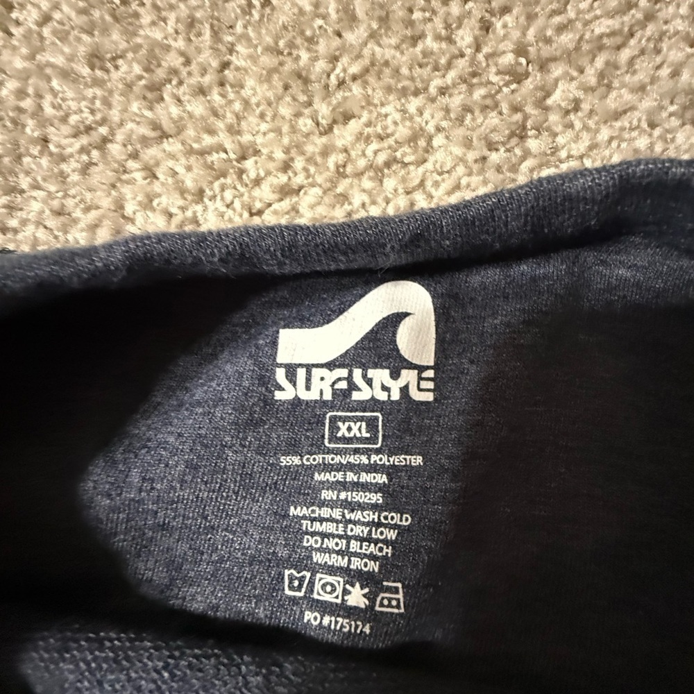 Navy Blue “Seagrove” Coastal Crewneck Sweatshirt East Coast Nantucket Vibe (XXL) - Picture 2 of 2